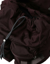 Load image into Gallery viewer, Dolce &amp; Gabbana Maroon Brown Nylon Leather Rucksack Backpack Bag
