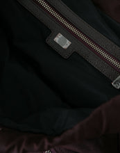 Load image into Gallery viewer, Dolce &amp; Gabbana Maroon Brown Nylon Leather Rucksack Backpack Bag
