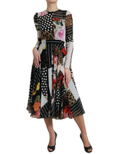 Load image into Gallery viewer, Dolce &amp; Gabbana Multicolor Patchwork Floral Leopard Dress
