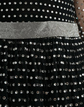 Load image into Gallery viewer, Dolce &amp; Gabbana Black Crystal Embellished A-line Gown Dress
