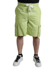 Load image into Gallery viewer, Dolce &amp; Gabbana Light Green Cotton Men Cargo Bermuda Shorts
