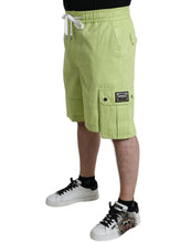 Load image into Gallery viewer, Dolce &amp; Gabbana Light Green Cotton Men Cargo Bermuda Shorts
