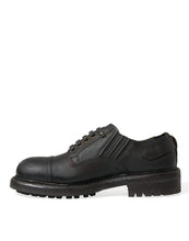 Load image into Gallery viewer, Dolce &amp; Gabbana Brown Leather Lace Up Derby Men Dress Shoes
