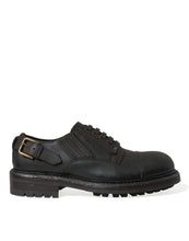 Load image into Gallery viewer, Dolce &amp; Gabbana Brown Leather Lace Up Derby Men Dress Shoes
