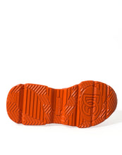 Load image into Gallery viewer, Dolce &amp; Gabbana Orange Multi Panel Chunky High Top Sneakers Shoes
