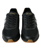 Load image into Gallery viewer, Dolce &amp; Gabbana Black Leather Low Top  Sneakers Shoes
