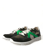 Load image into Gallery viewer, Dolce &amp; Gabbana Multicolor Leather Suede Low Top Sneakers Shoes
