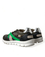 Load image into Gallery viewer, Dolce &amp; Gabbana Multicolor Leather Suede Low Top Sneakers Shoes
