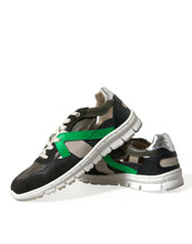 Load image into Gallery viewer, Dolce &amp; Gabbana Multicolor Leather Suede Low Top Sneakers Shoes
