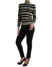 Load image into Gallery viewer, Dolce &amp; Gabbana Multicolor Stripe Wool Logo Pullover Sweater
