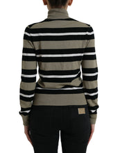 Load image into Gallery viewer, Dolce &amp; Gabbana Multicolor Stripe Wool Logo Pullover Sweater
