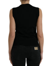 Load image into Gallery viewer, Dolce &amp; Gabbana Black Jungle Crew Neck Sleeveless Tank Top
