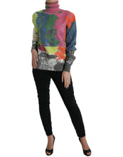 Load image into Gallery viewer, Dolce &amp; Gabbana Multicolor Mohair Turtleneck Pullover Sweater
