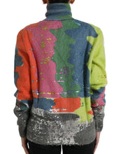 Load image into Gallery viewer, Dolce &amp; Gabbana Multicolor Mohair Turtleneck Pullover Sweater
