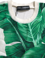 Load image into Gallery viewer, Dolce &amp; Gabbana White Banana Leaf Print Crew Neck Tank Top
