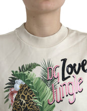 Load image into Gallery viewer, Dolce &amp; Gabbana Beige Jungle Printed Cotton Pullover Sweater
