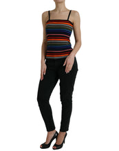 Load image into Gallery viewer, Dolce &amp; Gabbana Multicolor Stripes Spaghetti Strap Tank Top
