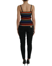 Load image into Gallery viewer, Dolce &amp; Gabbana Multicolor Stripes Spaghetti Strap Tank Top
