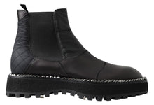 Load image into Gallery viewer, Dolce &amp; Gabbana Elegant Black Ankle Stretch Slip On Boots
