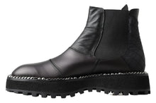 Load image into Gallery viewer, Dolce &amp; Gabbana Elegant Black Ankle Stretch Slip On Boots
