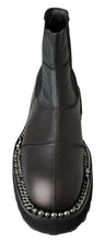 Load image into Gallery viewer, Dolce &amp; Gabbana Elegant Black Ankle Stretch Slip On Boots
