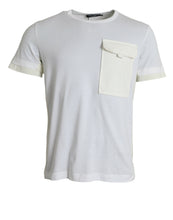 Load image into Gallery viewer, Dolce &amp; Gabbana White Cotton Pocket Short Sleeves T-shirt
