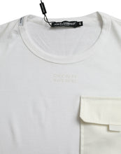 Load image into Gallery viewer, Dolce &amp; Gabbana White Cotton Pocket Short Sleeves T-shirt
