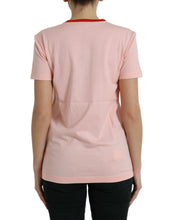 Load image into Gallery viewer, Dolce &amp; Gabbana Pink Sacred Heart Cotton Crew Neck T-shirt
