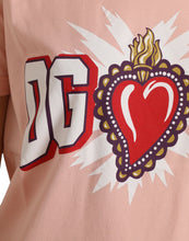 Load image into Gallery viewer, Dolce &amp; Gabbana Pink Sacred Heart Cotton Crew Neck T-shirt
