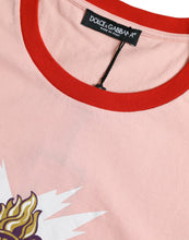 Load image into Gallery viewer, Dolce &amp; Gabbana Pink Sacred Heart Cotton Crew Neck T-shirt
