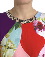 Load image into Gallery viewer, Dolce &amp; Gabbana Multicolor Patchwork Cotton Silk Blouse Top
