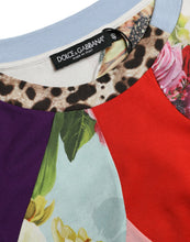 Load image into Gallery viewer, Dolce &amp; Gabbana Multicolor Patchwork Cotton Silk Blouse Top
