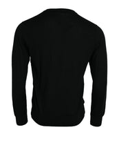 Load image into Gallery viewer, Dolce &amp; Gabbana Black Cashmere Crew Neck Pullover Sweater
