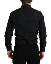 Load image into Gallery viewer, Dolce &amp; Gabbana Black Cotton Men Formal GOLD Dress Shirt
