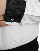 Load image into Gallery viewer, Dolce &amp; Gabbana White Cotton Jacquard Formal GOLD Dress Shirt
