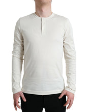 Load image into Gallery viewer, Dolce &amp; Gabbana Off White Cotton Henley Pullover Sweater
