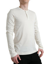 Load image into Gallery viewer, Dolce &amp; Gabbana Off White Cotton Henley Pullover Sweater
