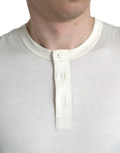 Load image into Gallery viewer, Dolce &amp; Gabbana Off White Cotton Henley Pullover Sweater
