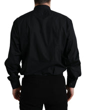 Load image into Gallery viewer, Dolce &amp; Gabbana Black Cotton Collared Formal Dress Shirt
