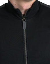 Load image into Gallery viewer, Dolce &amp; Gabbana Black Cotton Full Zip Long Sleeves Sweater
