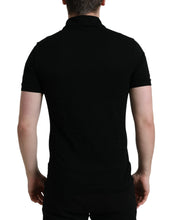 Load image into Gallery viewer, Dolce &amp; Gabbana Black Logo Collared Short Sleeve T-shirt
