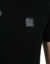 Load image into Gallery viewer, Dolce &amp; Gabbana Black Logo Collared Short Sleeve T-shirt
