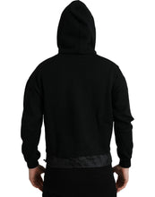 Load image into Gallery viewer, Dolce &amp; Gabbana Black Cotton Hooded Logo Pullover Sweater
