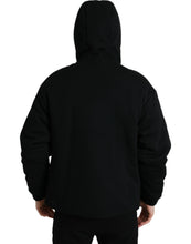 Load image into Gallery viewer, Dolce &amp; Gabbana Black Cotton Hooded Logo Bomber Jacket
