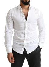 Load image into Gallery viewer, Dolce &amp; Gabbana Elegant Slim Fit White Cotton Dress Shirt
