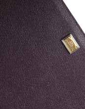 Load image into Gallery viewer, Dolce &amp; Gabbana Dark Brown Leather Logo Plaque Cover Sleeve Tablet Case
