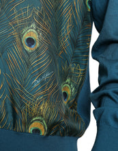 Load image into Gallery viewer, Dolce &amp; Gabbana Green Peacock Feather Pullover Sweater
