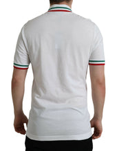 Load image into Gallery viewer, Dolce &amp; Gabbana White Logo Collared Short Sleeve T-shirt
