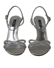 Load image into Gallery viewer, Dolce &amp; Gabbana Elegant Crystal Embellished Heels Sandals
