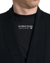 Load image into Gallery viewer, Dolce &amp; Gabbana Black Cashmere Long Sleeves Belted Wrap Robe
